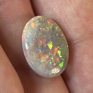 1.6 ct Top Grade Coober Pedy Opal With Full Spectrum Red Fire