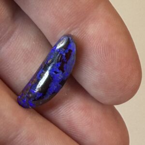 9.1 ct Purple Rain Freeform Boulder Opal With Tribal Pattern