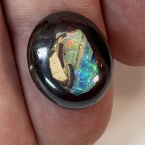 12.6 ct Double Sided Yowah Nut Opal With Full Spectrum Fire