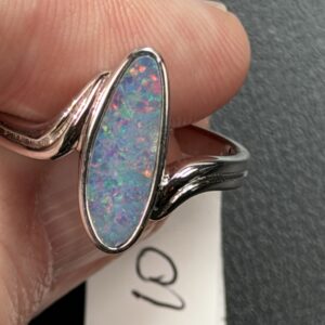 Australian Opal Sterling Silver Ring